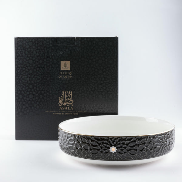 Porcelain Salad Bowl From Asalah - Black