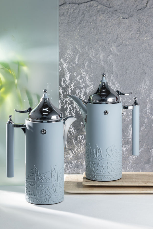 Set Of Vacuum Flasks From Jiwar -  Blue + Silver