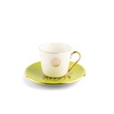 Tea Porcelain Set 12 Pcs From Zuwar -Green
