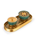Incense Burner With Elegant Design Of 4 Pieces From Majlis - Green