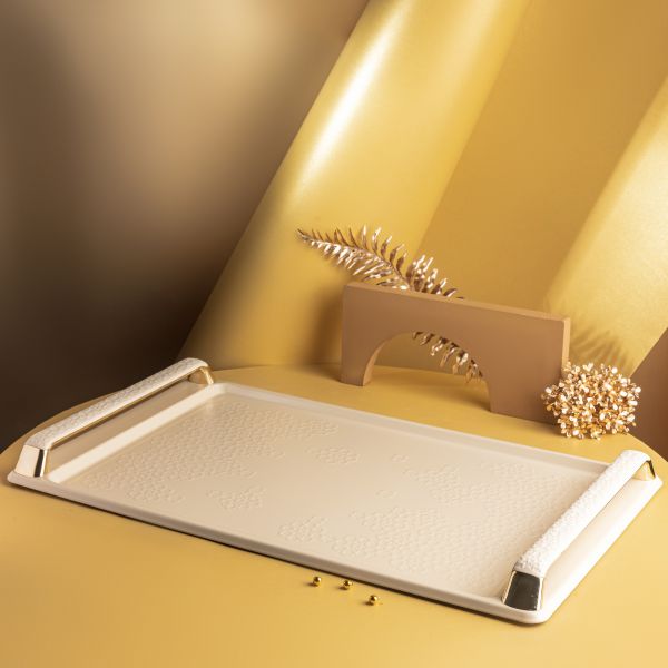 Serving Tray From Crown - Beige