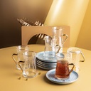 Tea Glass Sets From Crown - Blue