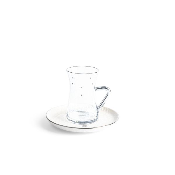 Tea Glass Sets From Crown - Silver