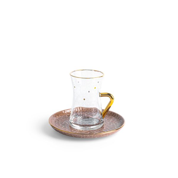 Tea Glass Sets From Crown - Brown