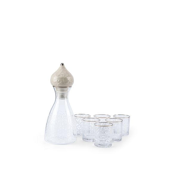 Glass Juice Set From Diwan -  Pearl