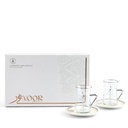 Tea Glass Set 12 pcs From Nour - Pearl