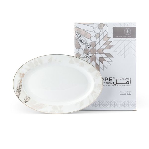 [GY1506] 1 Serving Plate From Amal - Purple