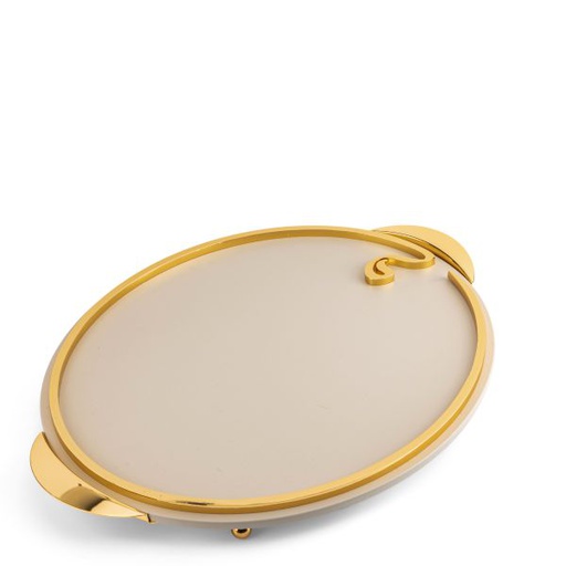 [HJ1129] Luxury Serving Tray From Nour - Beige