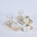 White - Turkish Coffee Sets From Rumi