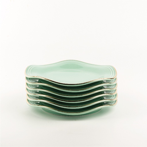 [ET1292] Teal - Nuts Serving Plates From Waves
