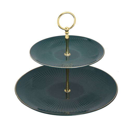 [FU1035] Green - Dessert Serving Sets From Diamond Collection